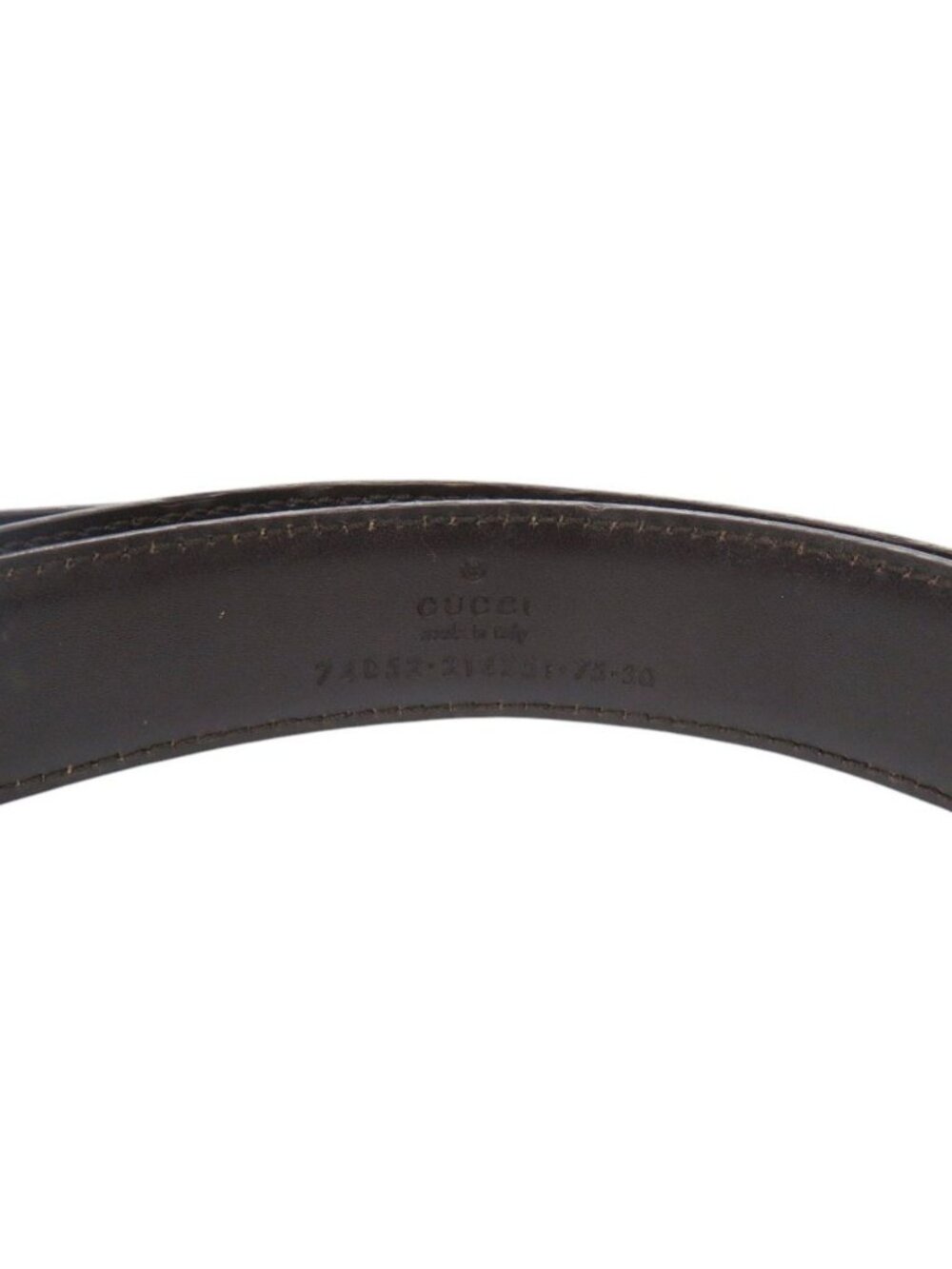 Gucci Interlocking Leather Beige Belt - Picture 6 of 6